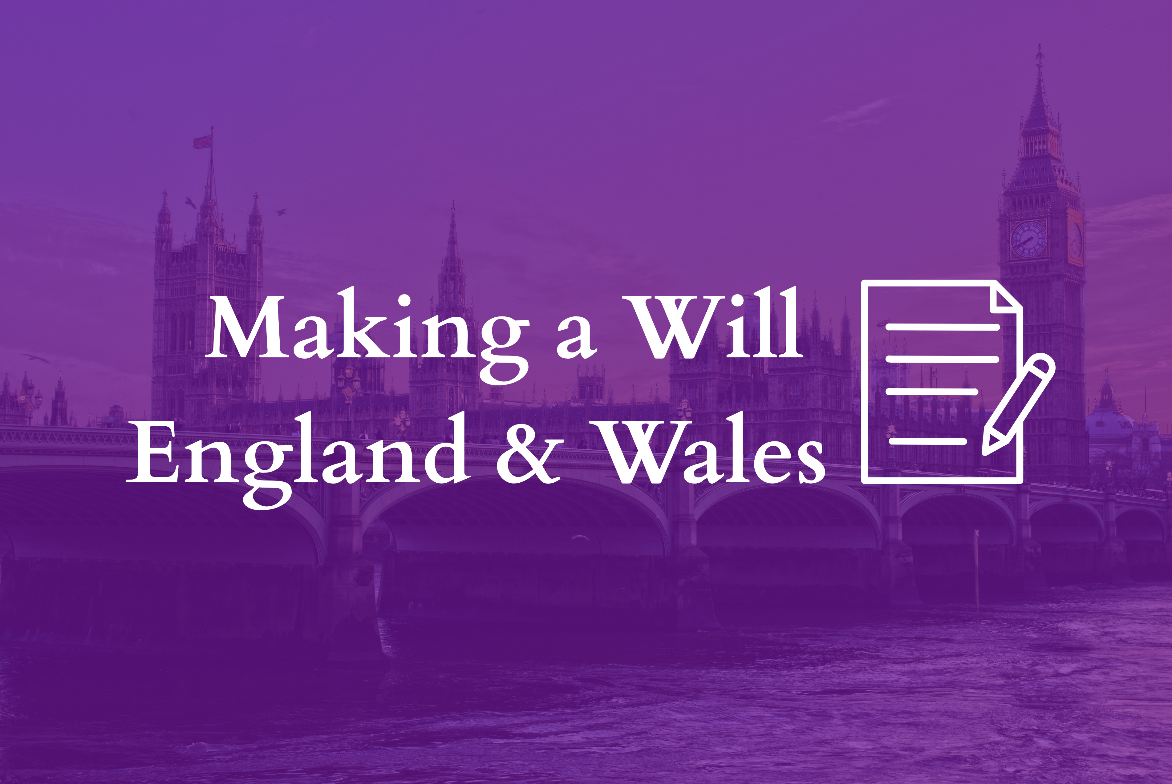 making a will in england and wales blog cover image
